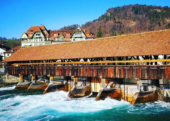 シャレー Thun Alps Scenic Views And Concierge By Swisshut *