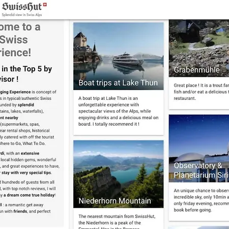 בקתה Thun Alps Scenic Views And Concierge By Swisshut *